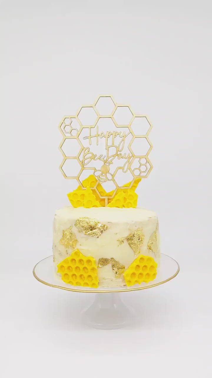 1st Bee Day Cake Topper | Bee themed birthday party, Bee birthday party,  1st birthday party themes