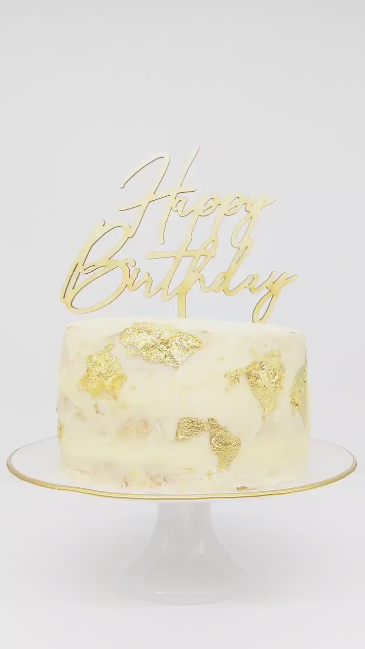 Happy 76th Birthday Card - Bold Birthday Cake Design