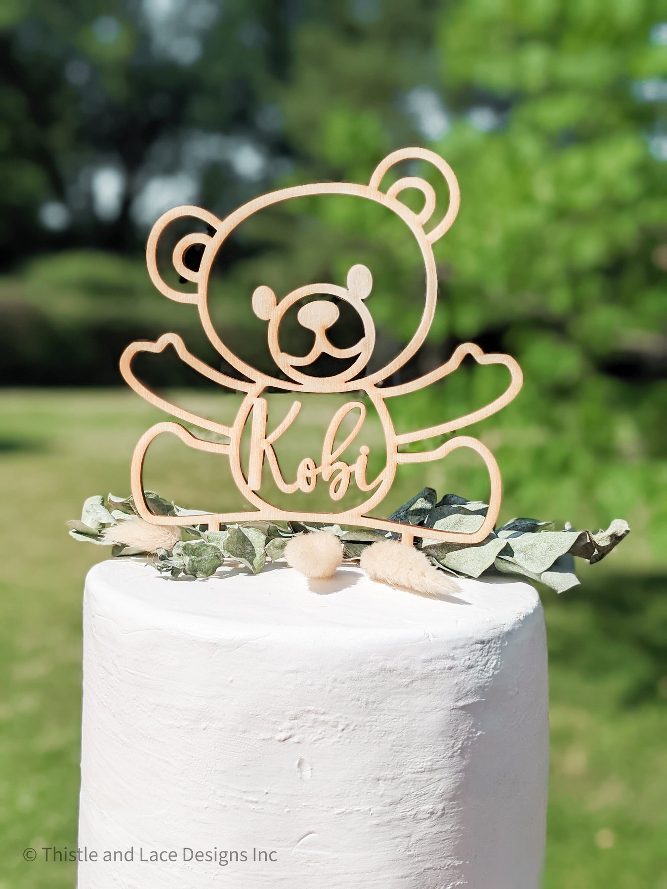 Personalised Winnie the Pooh Baby Shower Cake Topper, Actual Cake Topper,  Personalised Cake Topper, Any Name 